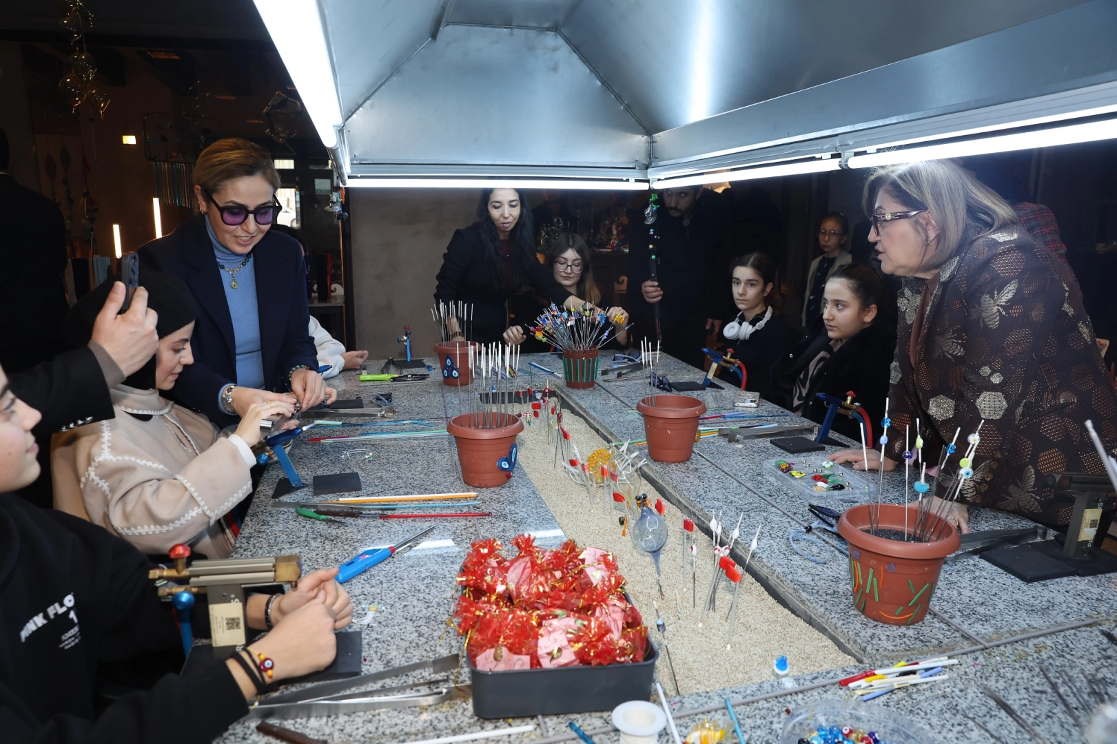 Gaziantep'te yarıyıl tatili at&ouml;lyelerine yoğun ilgi