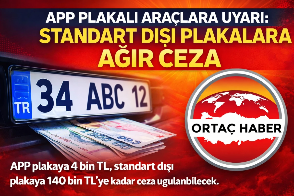 APP PLAKALI ARA&Ccedil;LARA UYARI: STANDART DIŞI PLAKALARA AĞIR CEZA