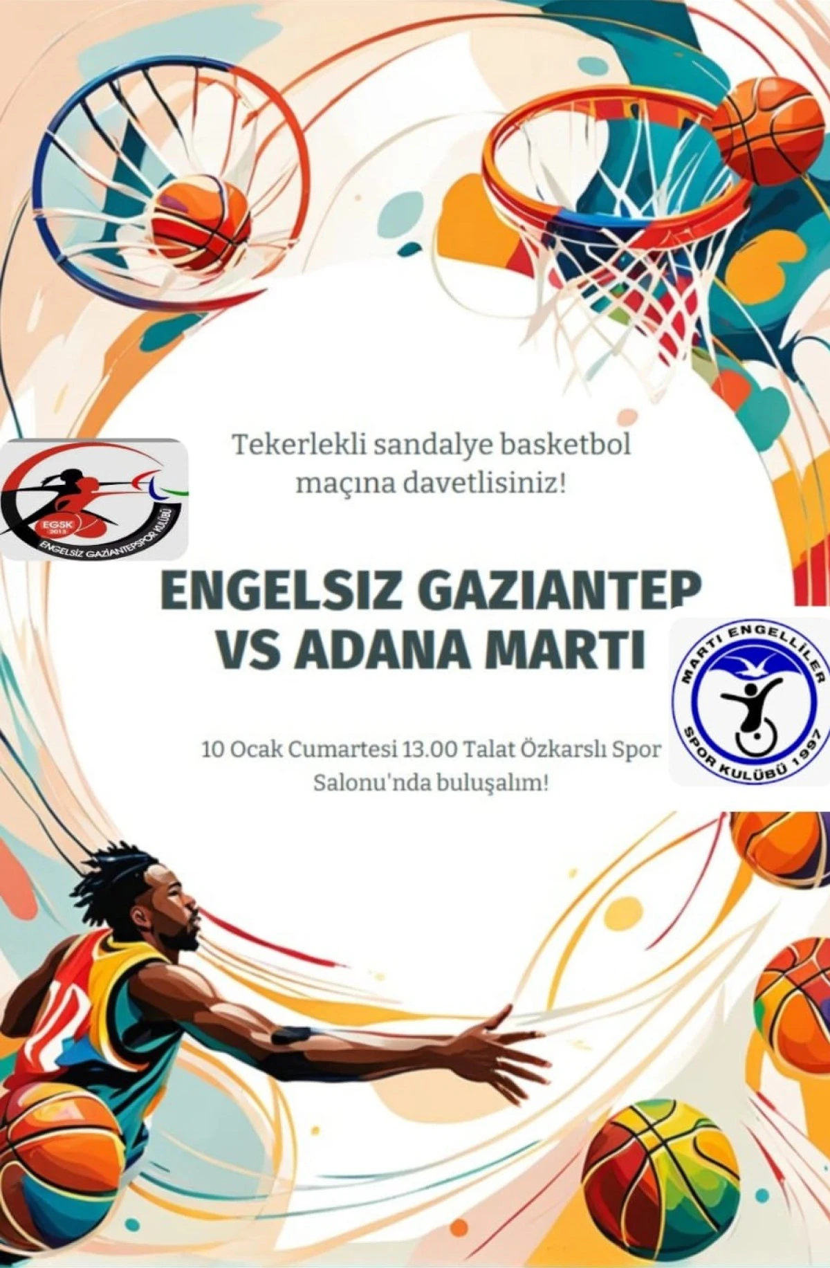 Engelsiz Gaziantep, Adana Martı&rsquo;yı Konuk Ediyor