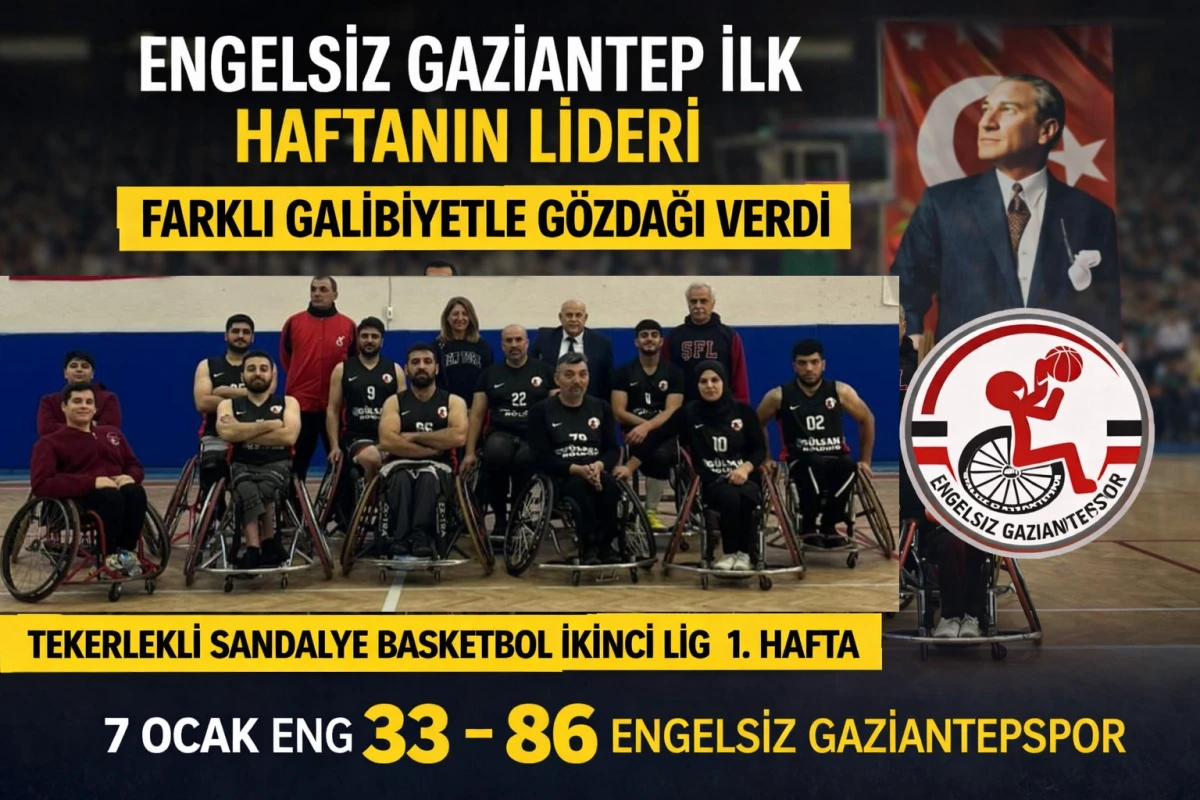 ENGELSİZ GAZİANTEP İLK HAFTANIN LİDERİ! FARKLI GALİBİYETLE G&Ouml;ZDAĞI VERDİ