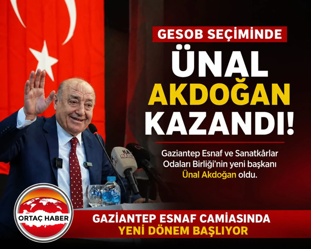  Esnafın Yeni Lideri &Uuml;nal Akdoğan Oldu !