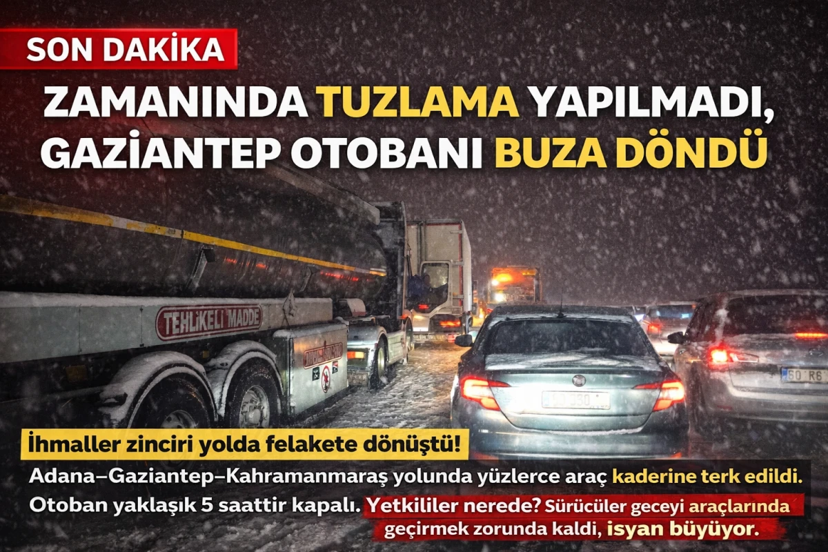 Gaziantep Batı Gişeleri Yakınında Otoyol Fel&ccedil;