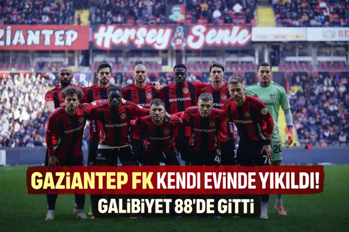 Gaziantep FK, Konyaspor&rsquo;u elinden ka&ccedil;ırdı: 1-1