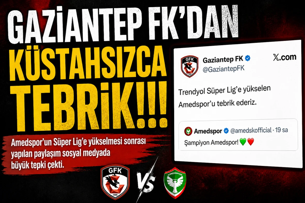 Gaziantep FK&rsquo;nın Amedspor Paylaşımına Tepki Yağdı !!!