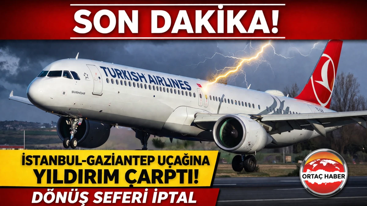 Gaziantep&rsquo;te Korku Dolu Anlar: U&ccedil;ak Yıldırıma Rağmen İndi