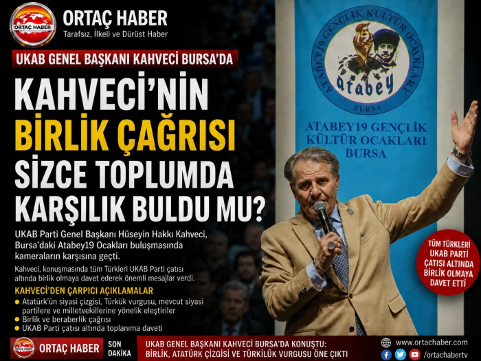 Kahveci Bursa&rsquo;da Konuştu: Birlik, Atat&uuml;rk ve T&uuml;rk Milleti Vurgusu