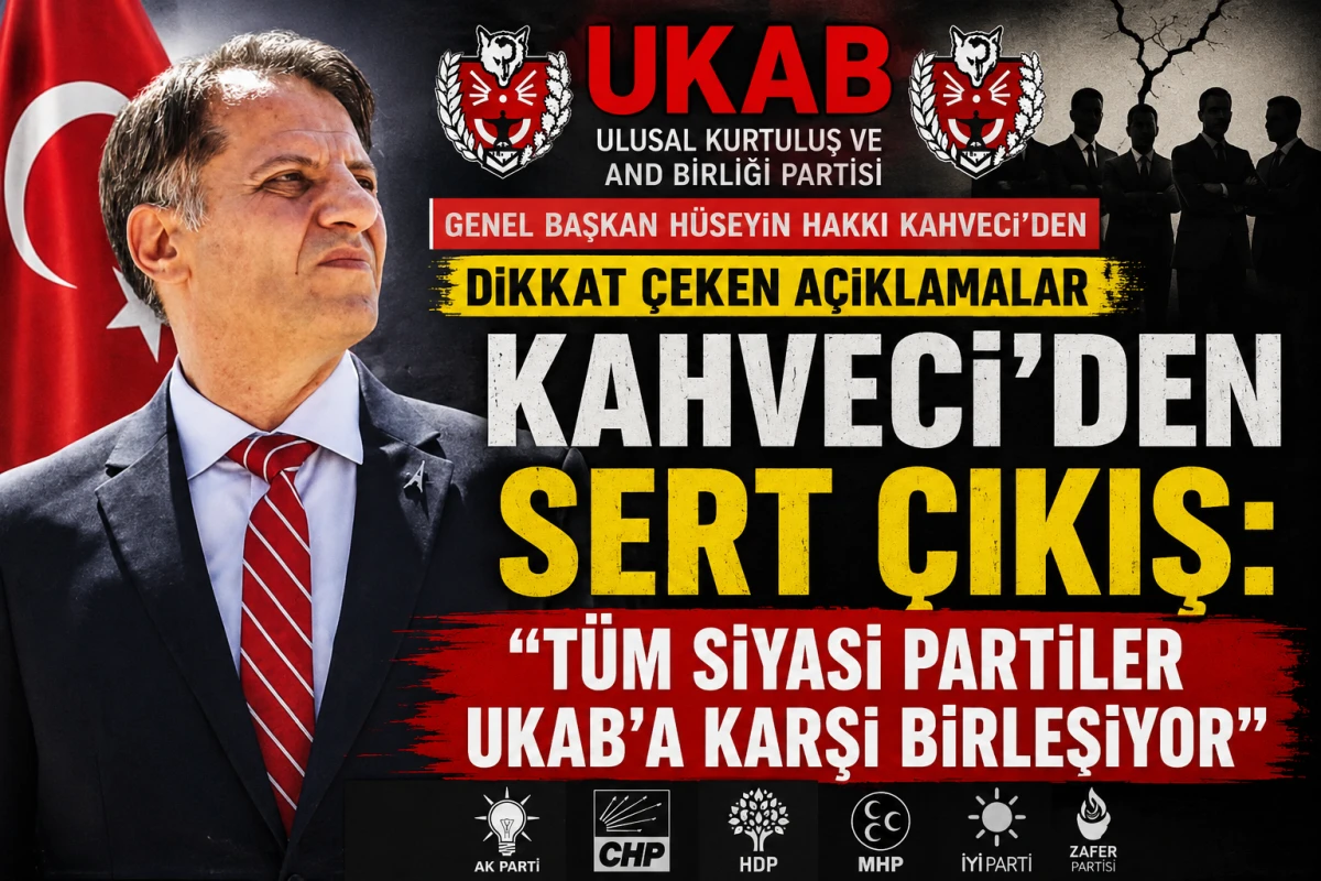 Kahveci&rsquo;den Sert &Ccedil;ıkış: &ldquo;T&uuml;m Siyasi Partiler UKAB&rsquo;a Karşı Birleşiyor&rdquo;