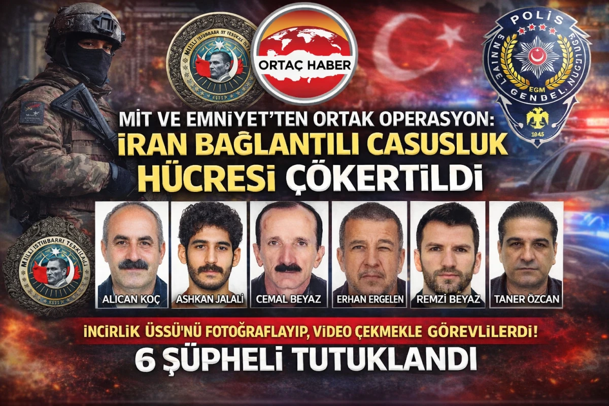 MİT ve Emniyet&rsquo;ten Ortak Operasyon: İran Bağlantılı Casusluk H&uuml;cresi &Ccedil;&ouml;kertildi