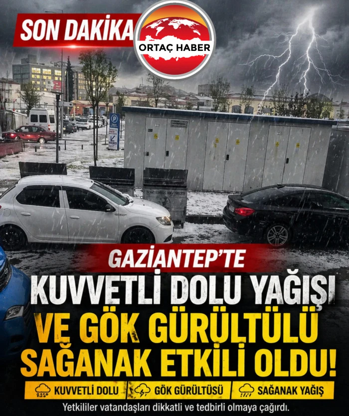  SON DAKİKA | Gaziantep&rsquo;te Ceviz B&uuml;y&uuml;kl&uuml;ğ&uuml;nde Dolu! Kuvvetli Sağanak ve G&ouml;k G&uuml;r&uuml;lt&uuml;s&uuml; Etkili Oldu!