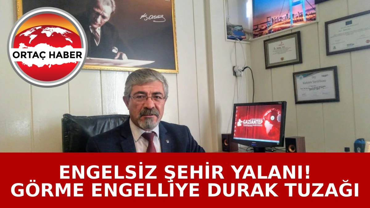 Vatandaş İsmail Er&rsquo;den &ldquo;Engelsiz Şehir&rdquo; Tepkisi: Sarı Takip Bandının &Uuml;zerine Durak Yapıldı